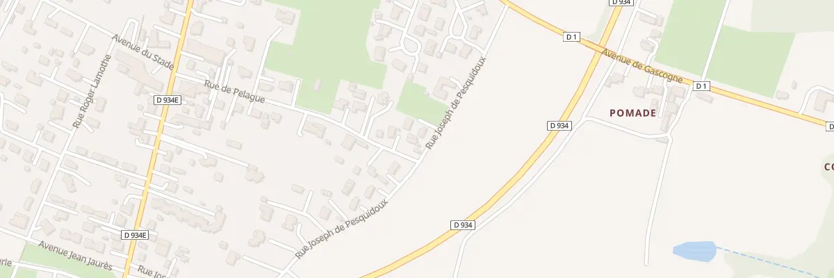 Plan du 206 Rue Joseph de Pesquidoux à Villeneuve-de-Marsan