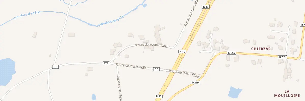 Plan du 5138 Chierzac Ouest à Bedenac