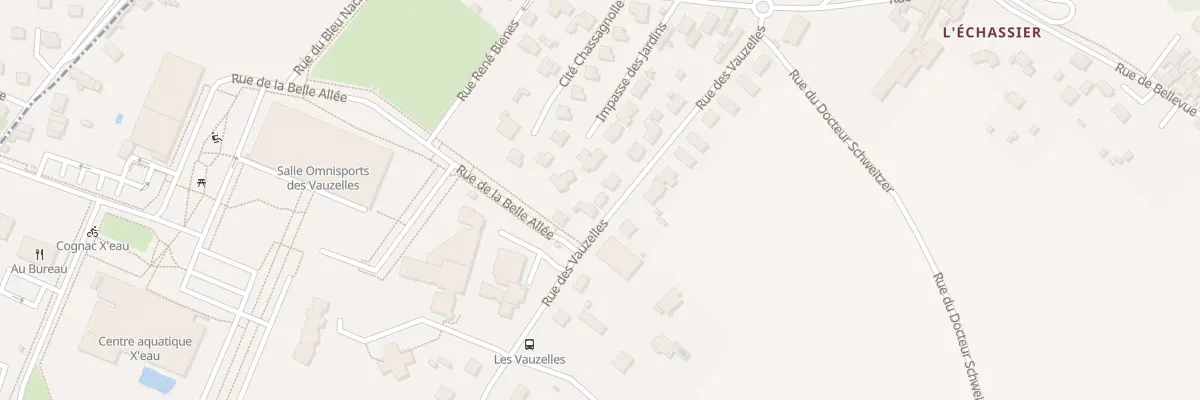 Plan du 35 Rue des Vauzelles à Châteaubernard