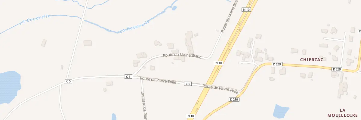 Plan du 5137 Chierzac Ouest à Bedenac