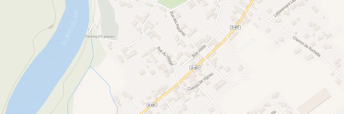 Plan du 2 Rue du Village à Assat