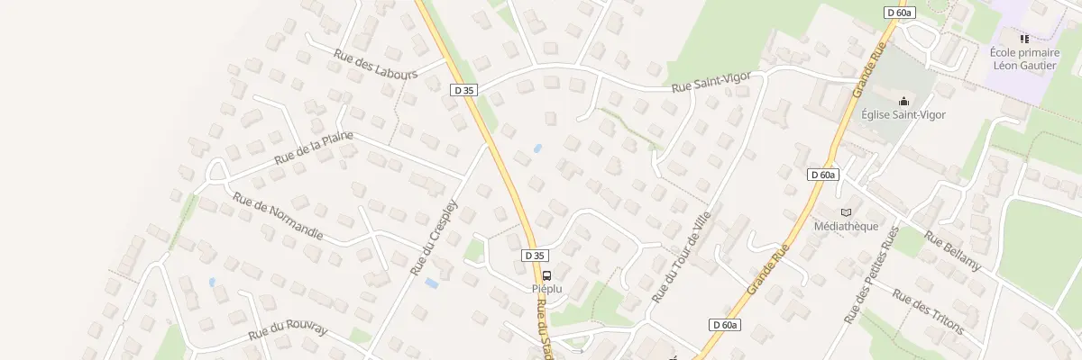 Plan du 24 Rue du Stade à Colleville-Montgomery