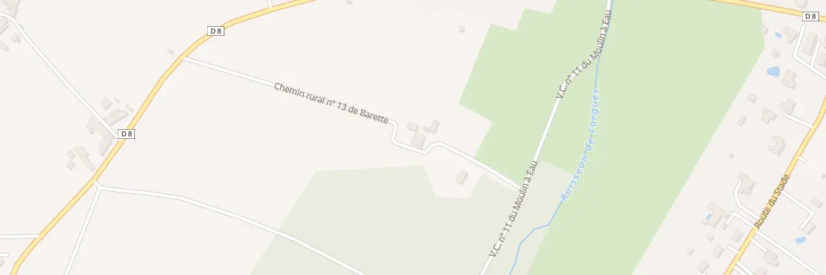 Plan du 135 Barette à Fargues