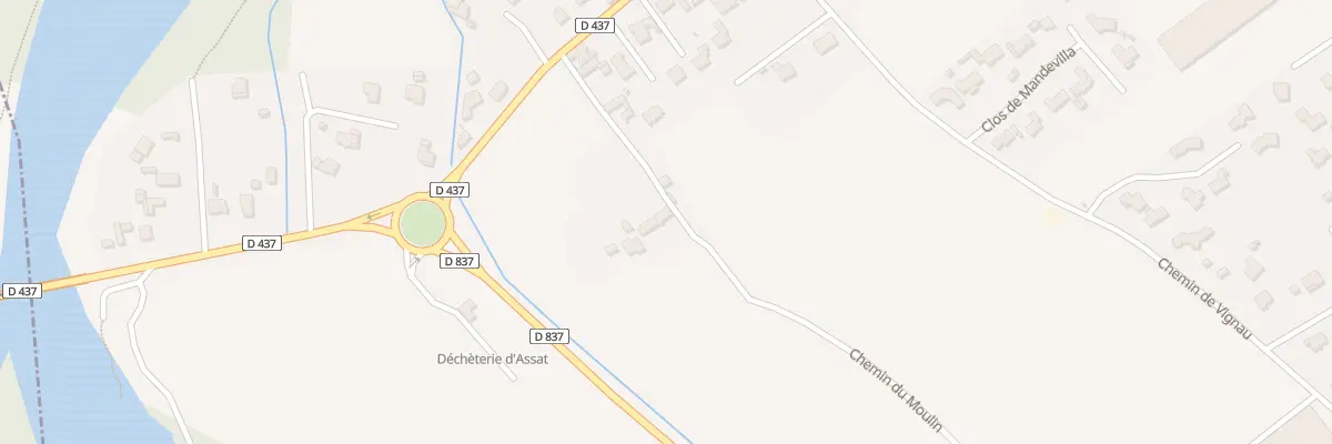 Plan du 5 Che du Moulin à Assat
