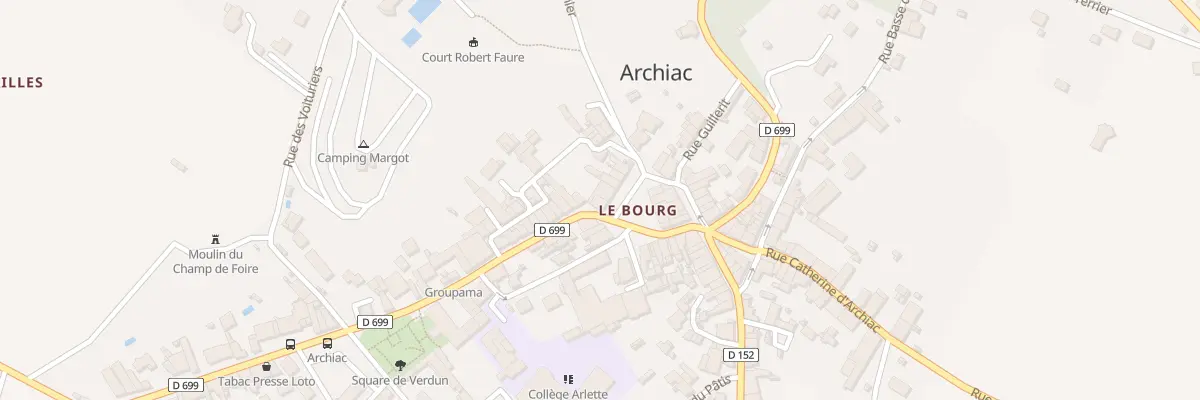 Plan du 2 Rue Agrippa d’Aubigne à Archiac
