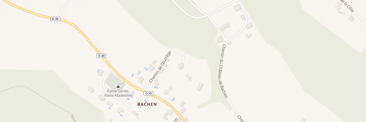 Plan du 92B Che de Courrege à Duhort-Bachen
