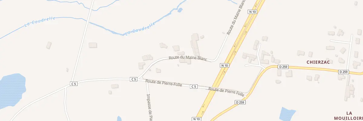 Plan du 5136 Chierzac Ouest à Bedenac