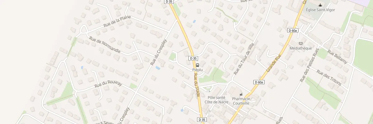 Plan du 2 Rue des Ronciers à Colleville-Montgomery
