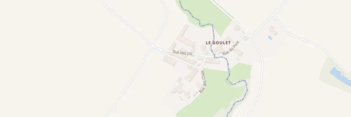 Plan du 5843 Le Goulet à Matha