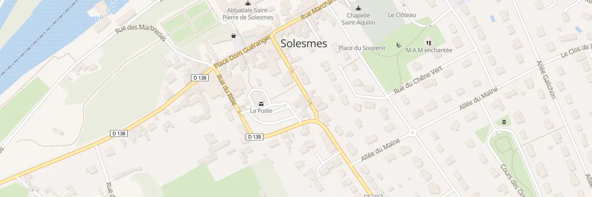 Plan du 6 Rue Angevine à Solesmes