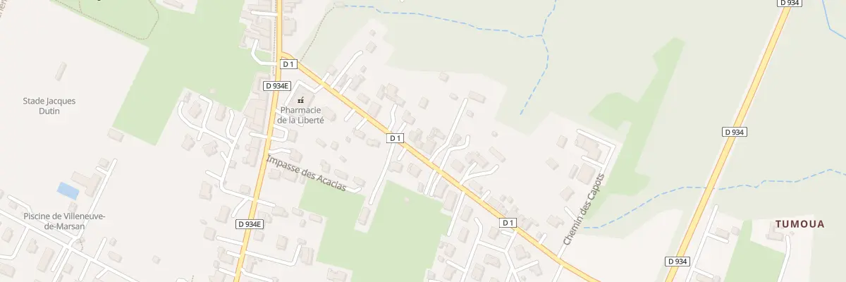 Plan du 191 Av de Gascogne à Villeneuve-de-Marsan