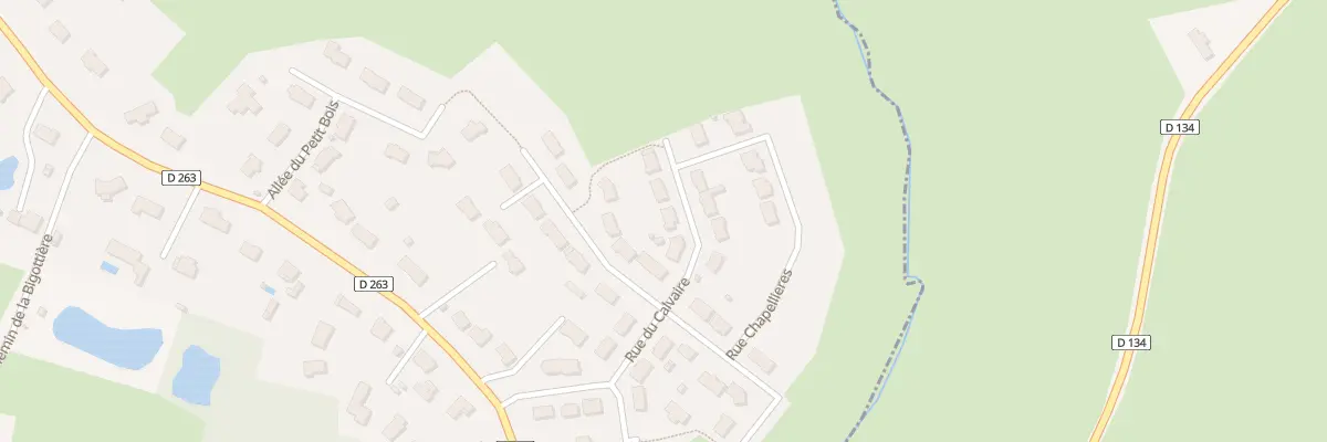Plan du 12 Rue du Calvaire à Courtillers