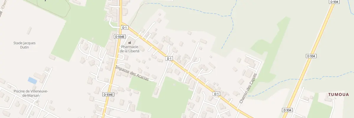 Plan du 181 Av de Gascogne à Villeneuve-de-Marsan