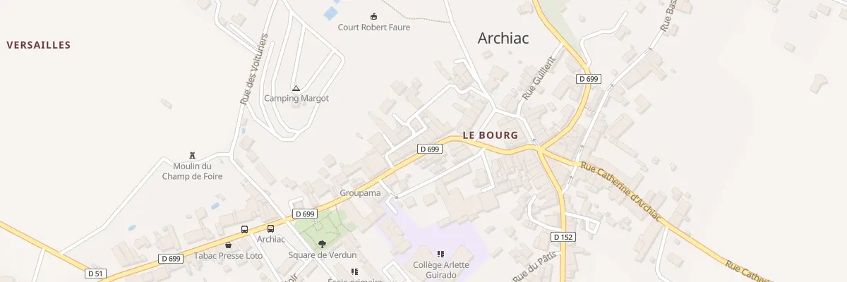 Plan du 14 Rue Agrippa d’Aubigne à Archiac