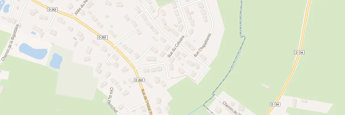 Plan du 7 Rue du Calvaire à Courtillers