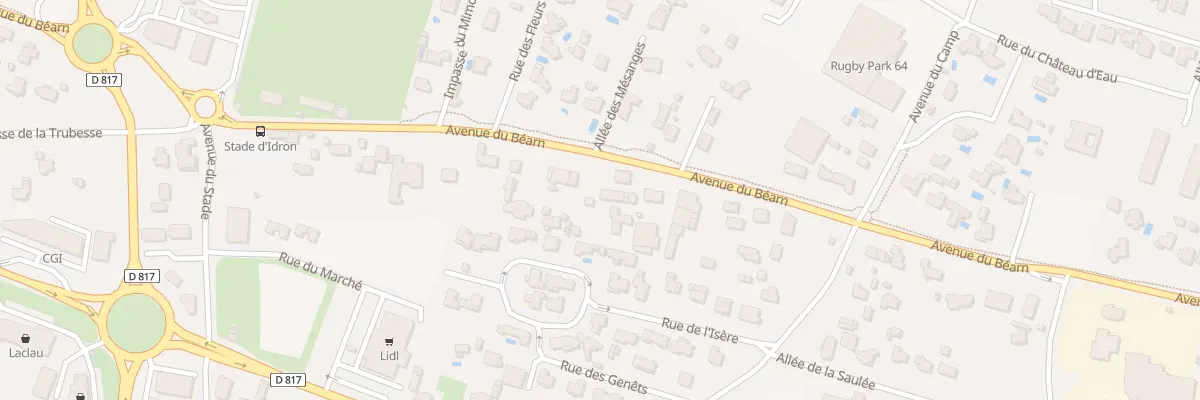 Plan du 39 Av du Béarn à Idron