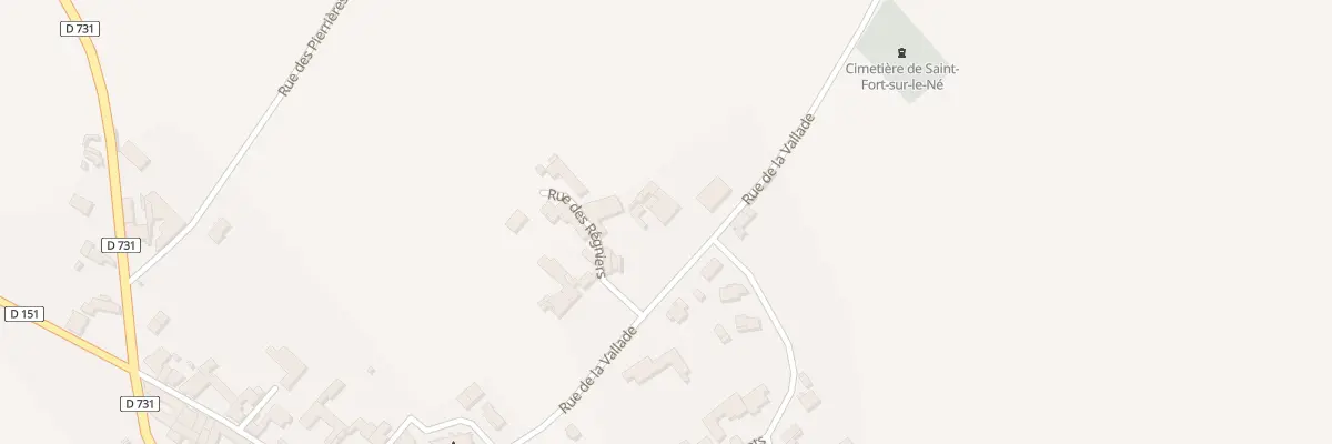 Plan du 1 Rue de la Vallade à Saint-Fort-sur-le-Né