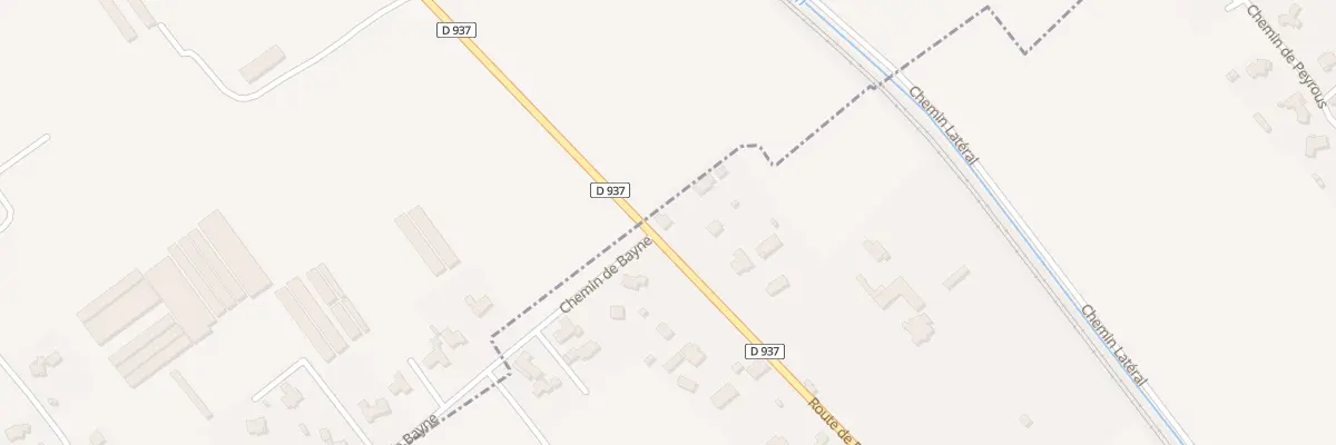 Plan du 28 Rte de Pau à Assat