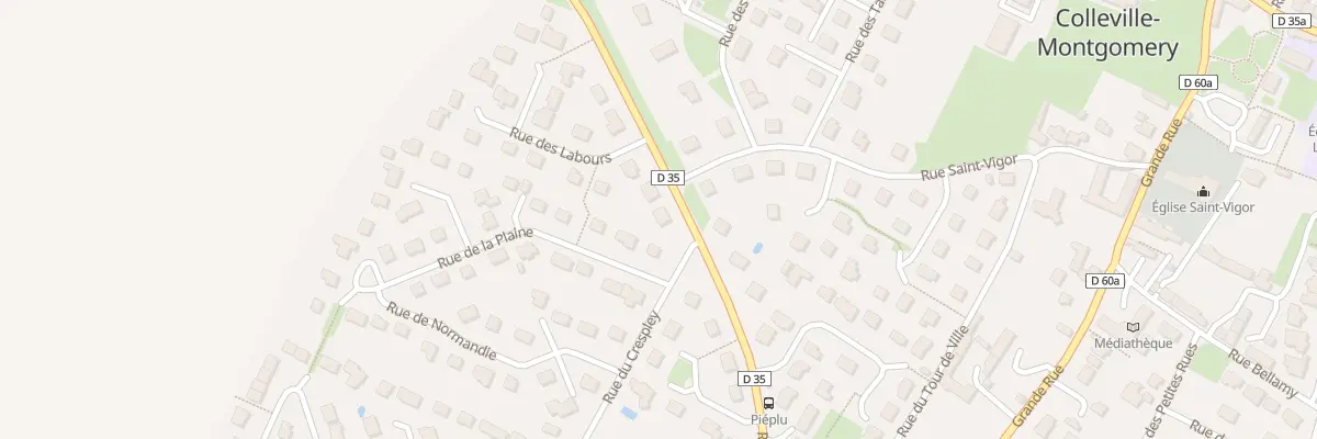 Plan du 33 Rue du Stade à Colleville-Montgomery