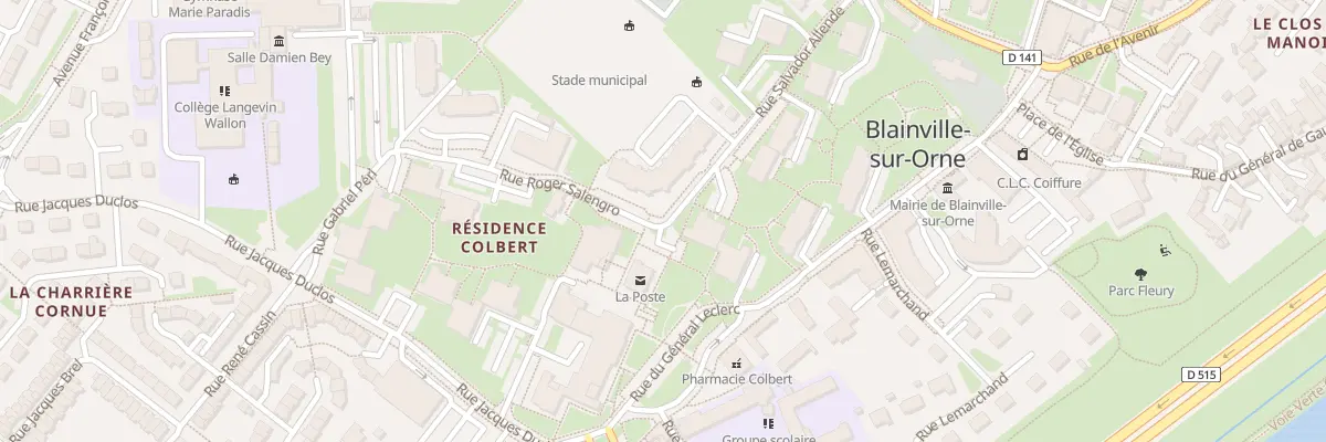 Plan du 3 Rue Salvador Allende à Blainville-sur-Orne
