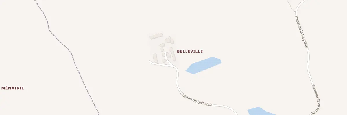 Plan du 380 Che de Belleville à Villepail