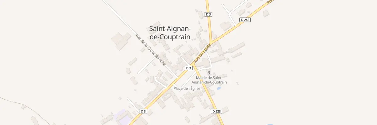 Plan du 1 Rue de la Gare à Saint-Aignan-de-Couptrain