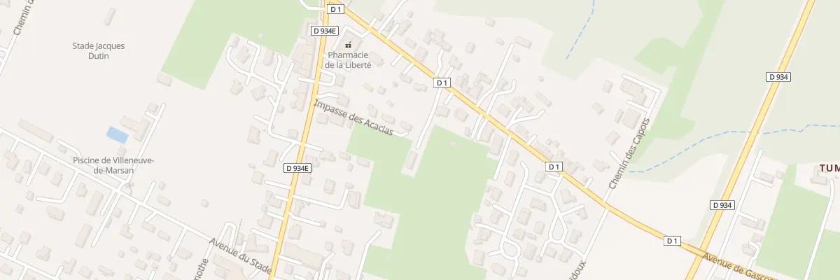 Plan du 156 Av de Gascogne à Villeneuve-de-Marsan