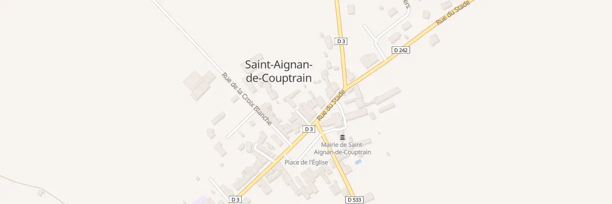 Plan du 3 Rue de la Gare à Saint-Aignan-de-Couptrain