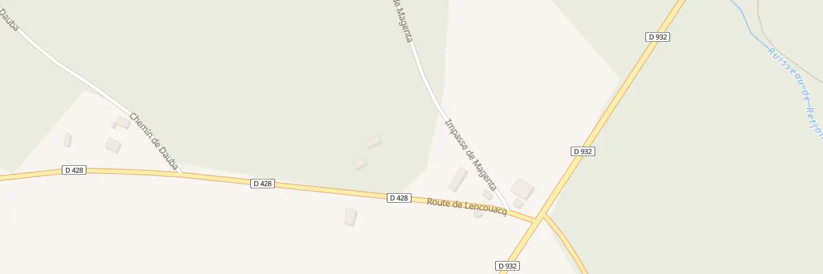 Plan du 270 Rte de Lencouacq à Retjons