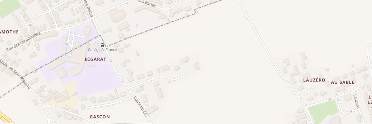 Plan du 47 Rte du Ces à Loupiac