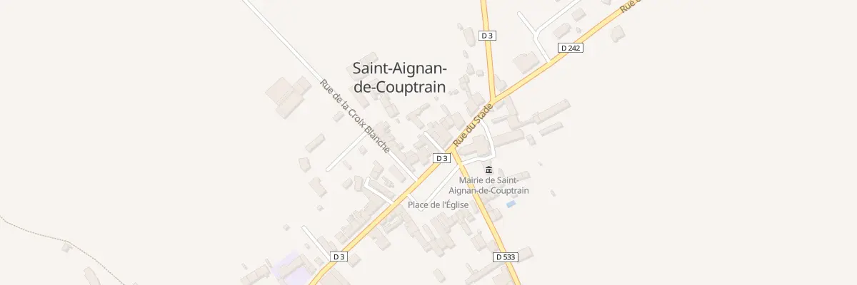 Plan du 2 Pl de l’Eglise à Saint-Aignan-de-Couptrain