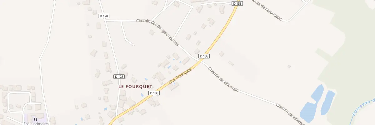 Plan du 1 Che des Bergeronnettes à Villegouge