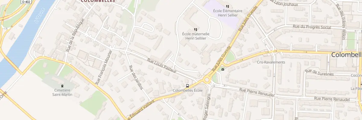 Plan du 6 Rue Louis Pasteur à Colombelles