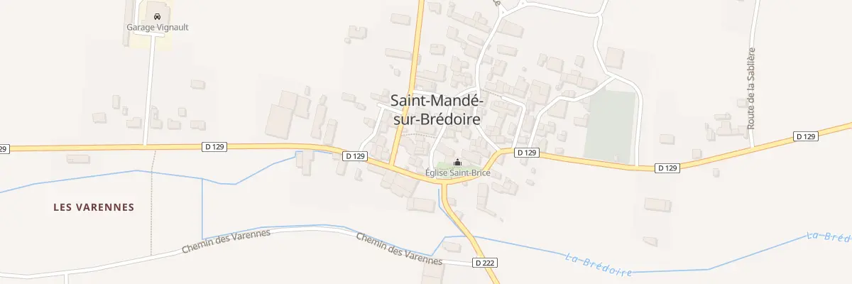 Plan du 1 Rue de l’Église à Saint-Mandé-sur-Brédoire