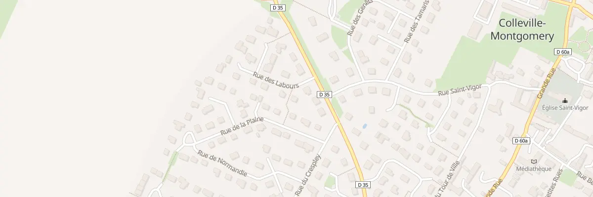 Plan du 3 Rue des Labours à Colleville-Montgomery