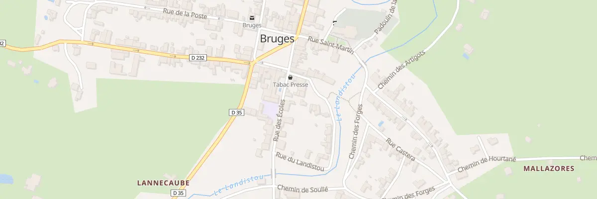 Plan du 6 Pl de la Fontaine à Bruges-Capbis-Mifaget