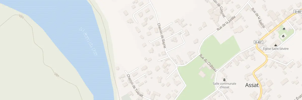 Plan du 13 Che de Bayne à Assat