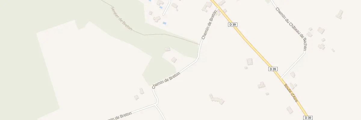Plan du 164 Che de Breton à Duhort-Bachen