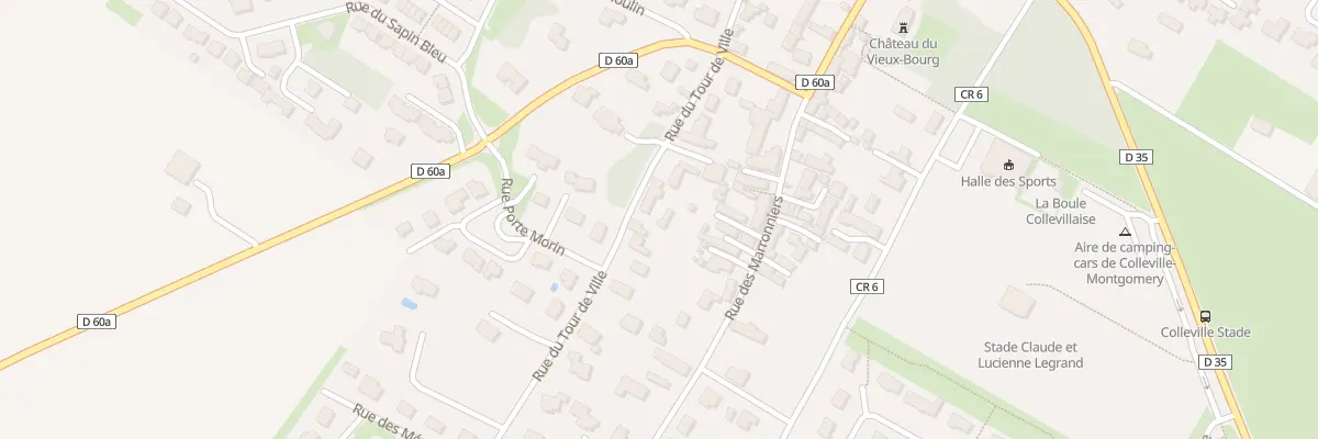 Plan du 87 Rue du Tour de Ville à Colleville-Montgomery