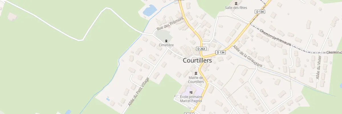 Plan du 2 All du Petit Village à Courtillers