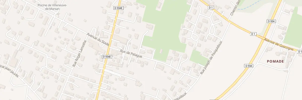 Plan du 125 Rue de Pelague à Villeneuve-de-Marsan