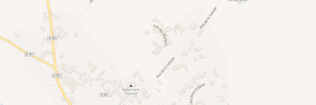 Plan du 1 Rue des Régniers à Saint-Fort-sur-le-Né
