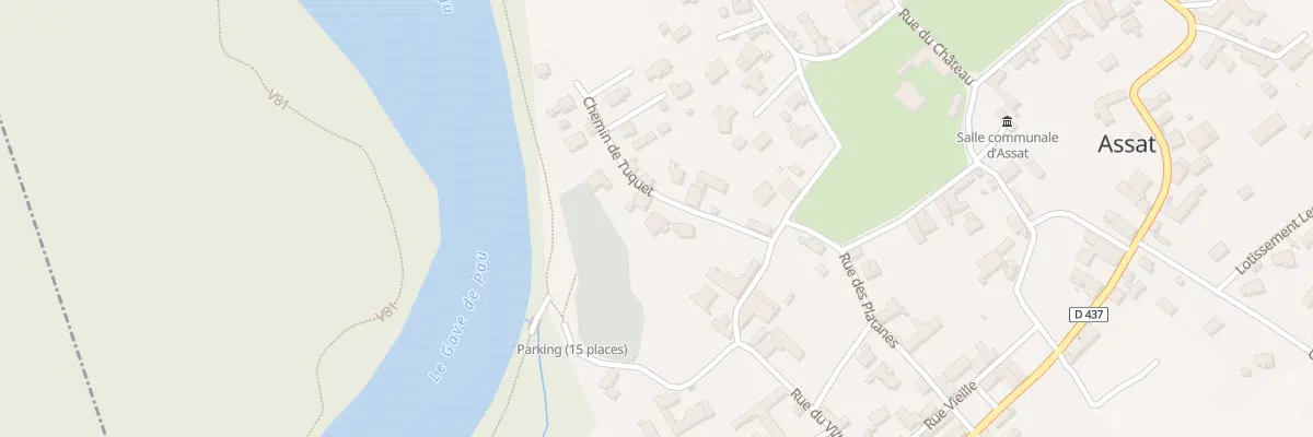 Plan du 3 Che Tuquet à Assat