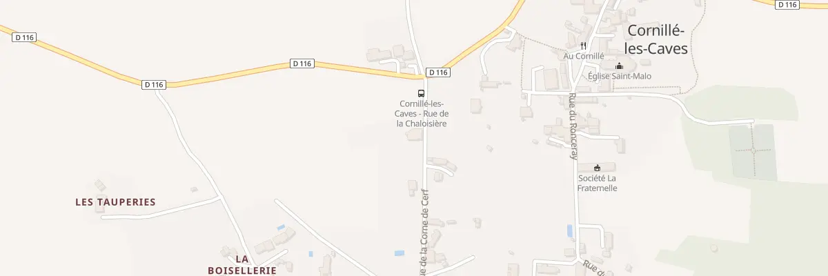 Plan du 2 Rue de la Corne de Cerf à Cornillé-les-Caves