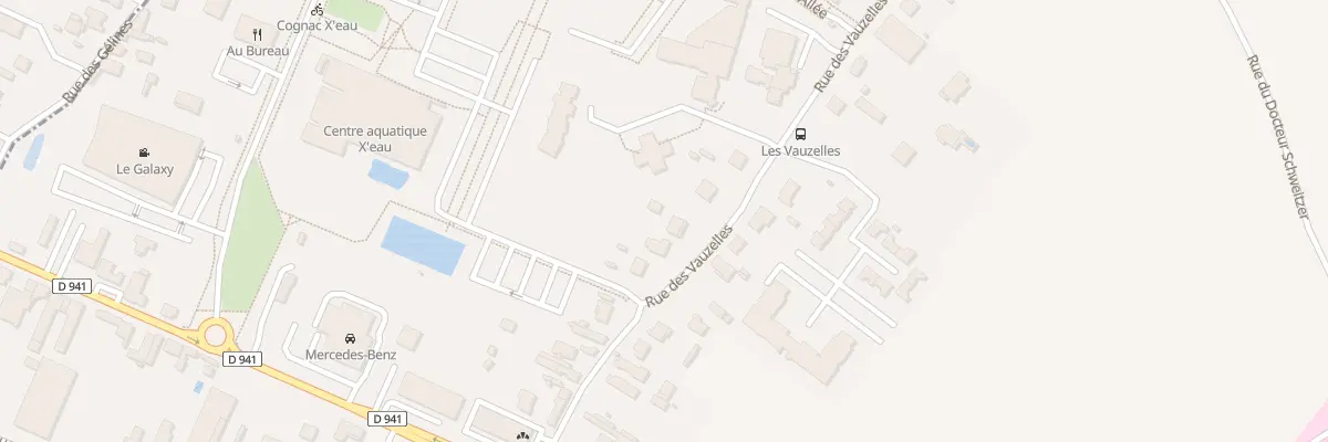 Plan du 25 Rue des Vauzelles à Châteaubernard