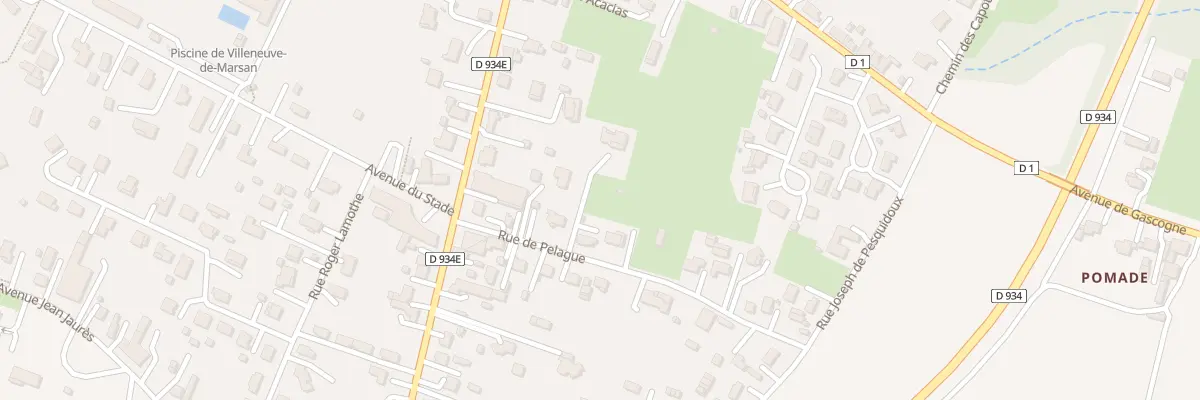 Plan du 105 Rue de Pelague à Villeneuve-de-Marsan