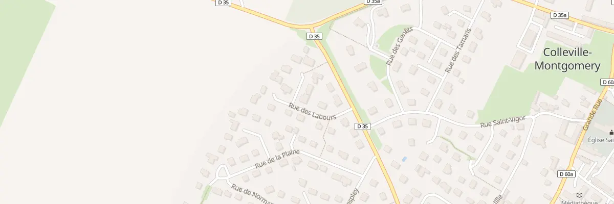 Plan du 2 Rue du Lièvre à Colleville-Montgomery