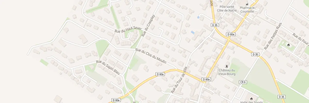 Plan du 6 Rue du Clos du Moulin à Colleville-Montgomery