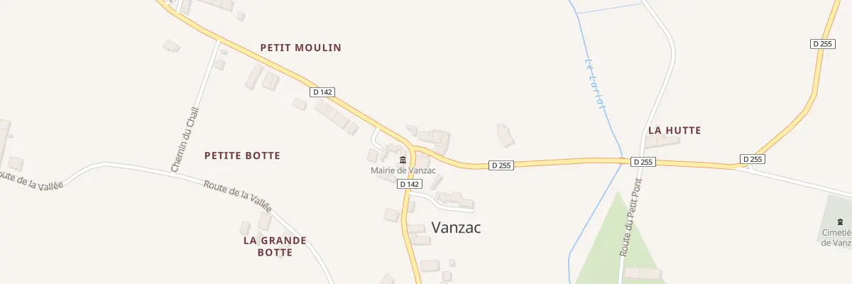 Plan du 1 Rte du Puits à Vanzac