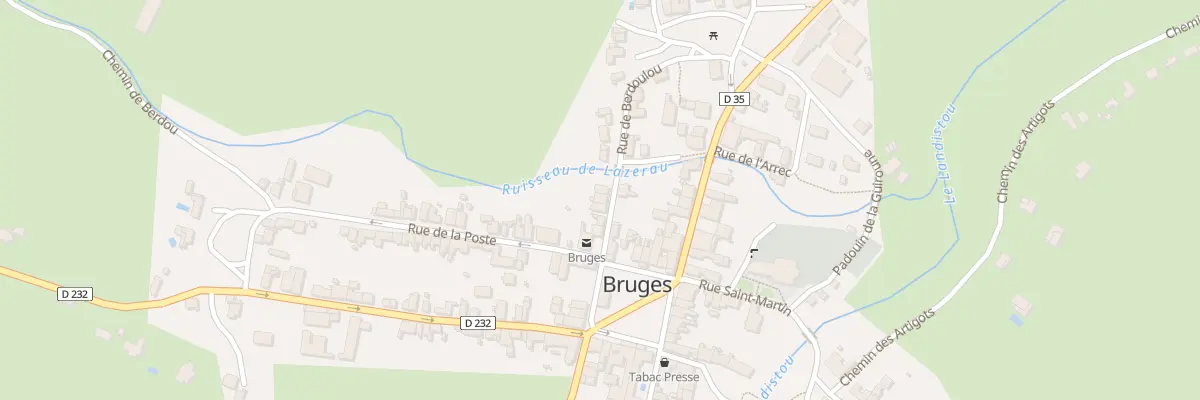 Plan du 5 Rue de Berdoulou à Bruges-Capbis-Mifaget